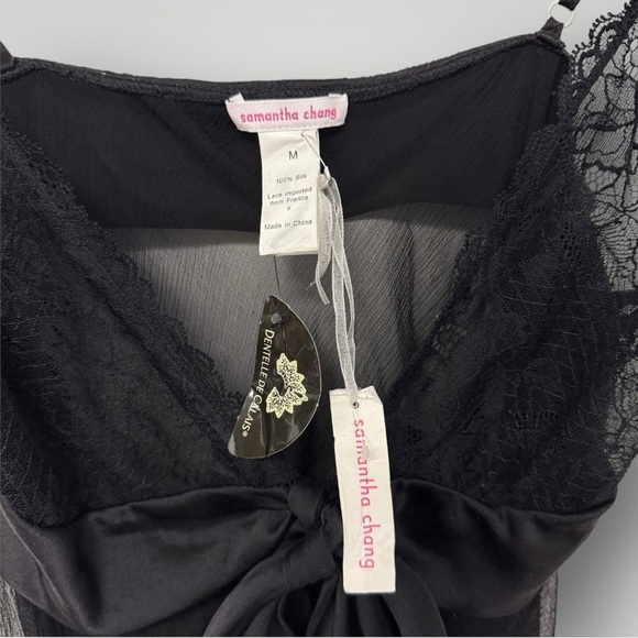 NWT SAMANTHA CHANG 100% Silk Camisole Top Sz M - Picture 4 of 6